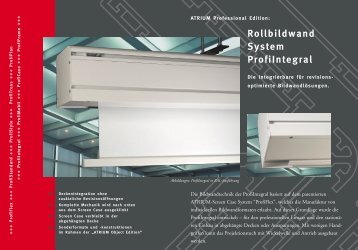 Rollbildwand System ProfiIntegral