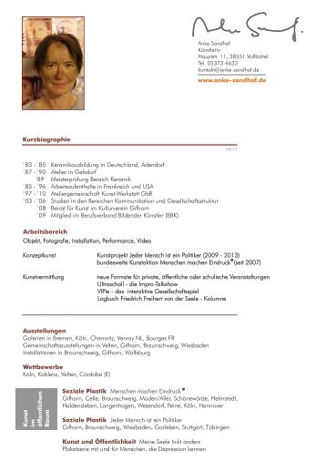vita-werksverzeichnis - Anke Sondhof