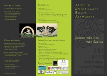 Science meets Arts meets Science - IIG - Albert-Ludwigs-Universität ...