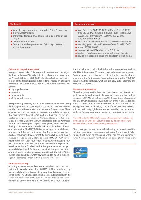 Fujitsu Best Practice Compendium