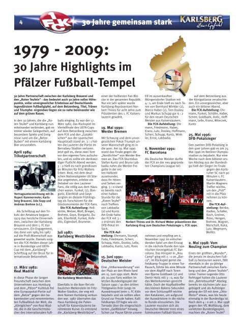 30 Jahre gemeinsam stark - Der Betze brennt