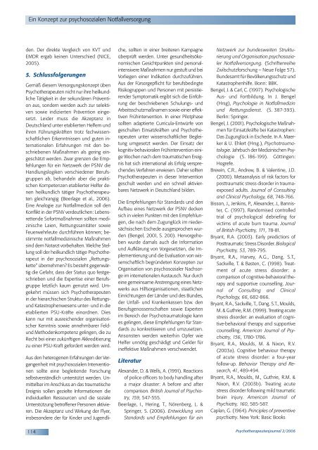 Psychotherapeutenjournal 2/2006 (.pdf) - medhochzwei Verlag GmbH