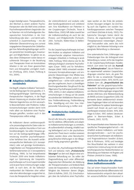 Psychotherapeutenjournal 2/2006 (.pdf) - medhochzwei Verlag GmbH