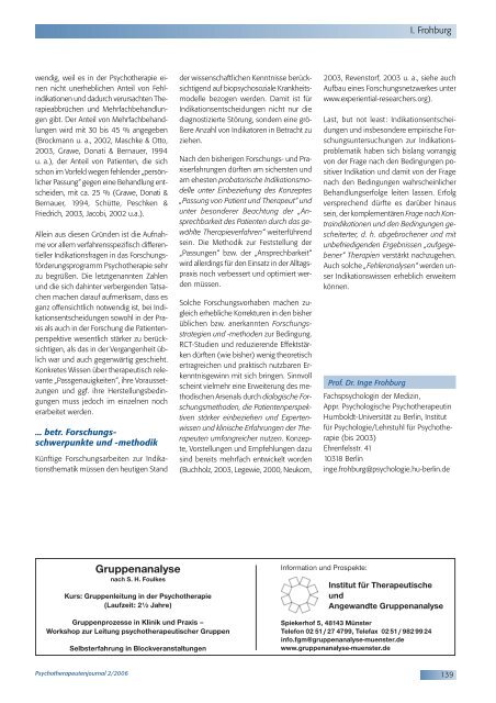 Psychotherapeutenjournal 2/2006 (.pdf) - medhochzwei Verlag GmbH