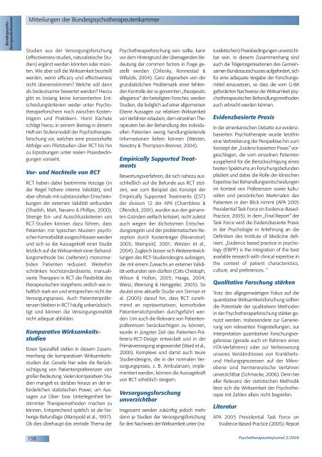 Psychotherapeutenjournal 2/2006 (.pdf) - medhochzwei Verlag GmbH