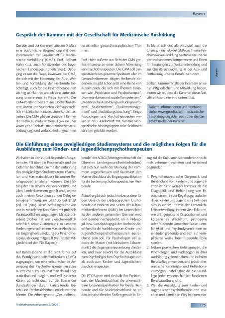 Psychotherapeutenjournal 2/2006 (.pdf) - medhochzwei Verlag GmbH