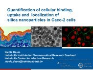 Quantification of cellular binding, uptake and ... - NanoImpactNet