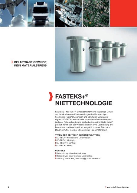 FASTEKS+ KD-TECH® Blindnietmuttern | KVT - KVT Koenig Gmbh