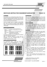 montage-instructies wandmontagekasten - BBK - briefkasten en ...