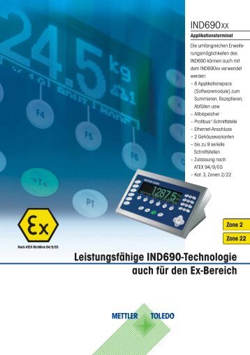 Leistungsfähige IND690-Technologie auch für den ... - Mettler Toledo