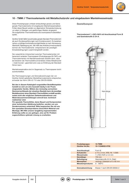 Günther - MTS Messtechnik Schaffhausen GmbH