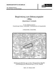 Begründung zum Bebauungsplan I-B5a - Frank Bertermann