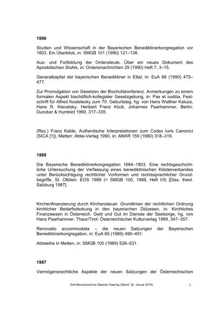 Chronologische Bibliographie Haering Jan 2010 - Katholisch ...