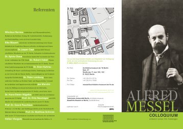 Programmflyer zum Download - Architekturmuseum - Technische ...