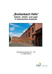 „Breitenbach Höfe“ Galerie-, Atelier- und Lager in ... - bbk berlin eV