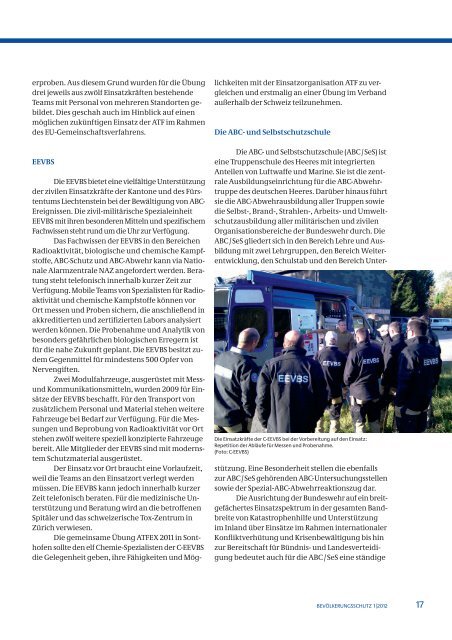 Magazin 1 / 12 (PDF, 6MB) - Bundesamt für Bevölkerungsschutz ...