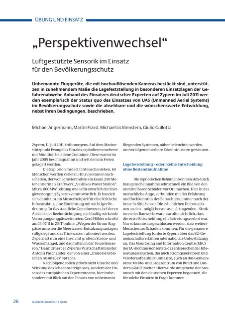 Magazin 1 / 12 (PDF, 6MB) - Bundesamt für Bevölkerungsschutz ...