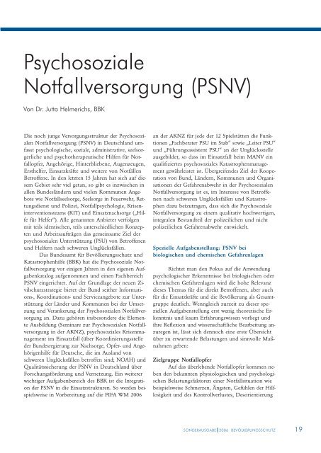 Sonderausgabe: Dekontamination Verletzter (PDF, 2MB)