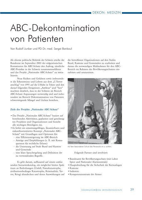 Sonderausgabe: Dekontamination Verletzter (PDF, 2MB)