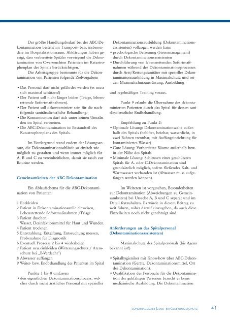 Sonderausgabe: Dekontamination Verletzter (PDF, 2MB)