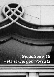 Goldstraße 15 – Hans-Jürgen Vorsatz - Goldstrasse 15
