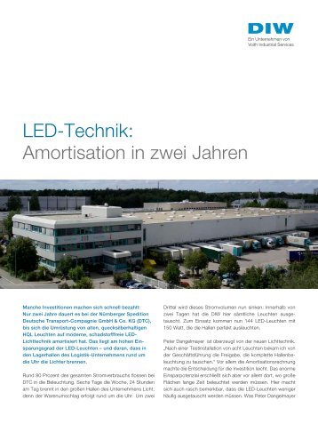 LED-Technik: Amortisation in zwei Jahren - DIW