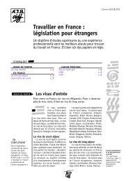 Travailler en France : législation pour étrangers - Association des ...