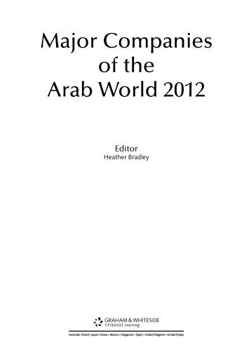 Major Companies of the Arab World 2012 - Gale