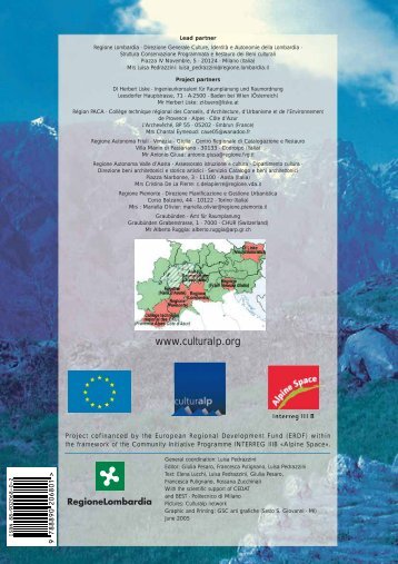 a survey on the alpine cultural heritage - The four main objectives of ...