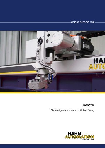 Prospekt Handlinggeräte der HAHN Automation AG