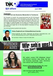 Newsletter Juni 2009.pub - DJK-Diözesanverband Rottenburg ...