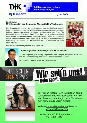 Newsletter Juni 2009.pub - DJK-Diözesanverband Rottenburg ...