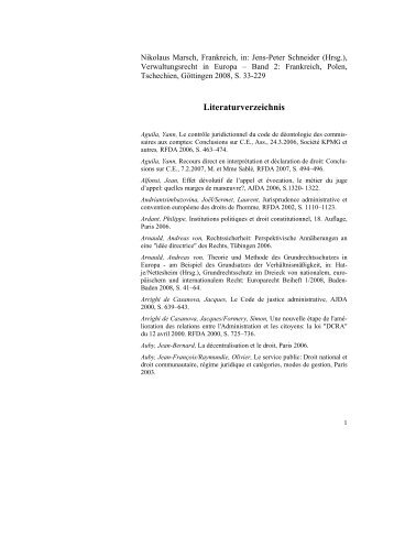 Literaturverzeichnis - European Legal Studies Institute