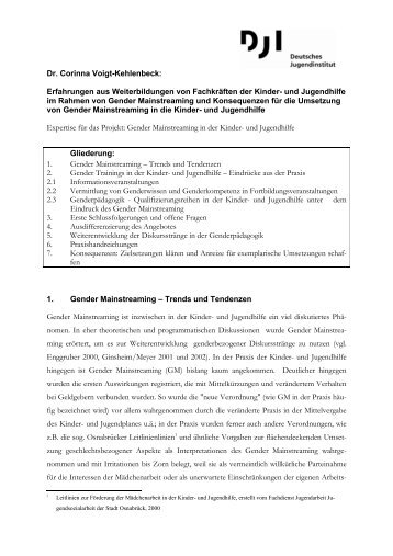 Dr. Corinna Voigt-Kehlenbeck - Deutsches Jugendinstitut  e.V.