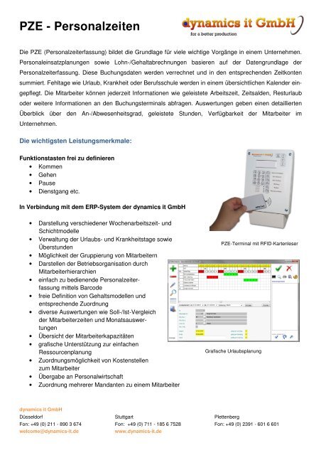 MDE - Maschinendaten - dynamics it GmbH