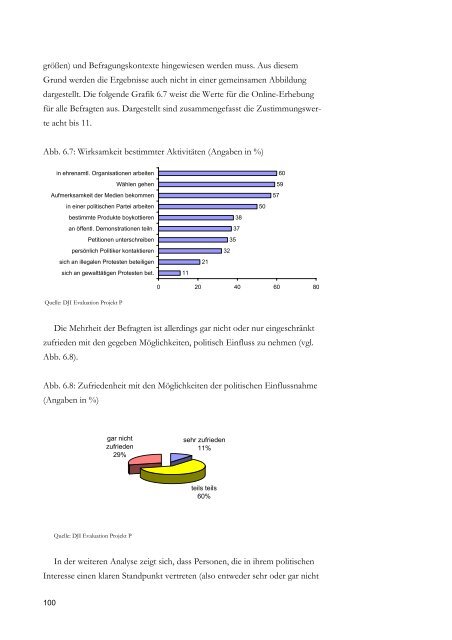 Evaluation Projekt P Ergebnisse quantitativer und qualitativer ...