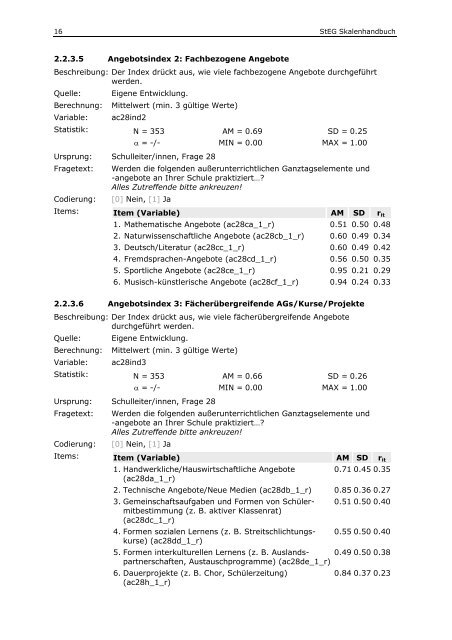 7 Befragung der Schülerinnen und Schüler der Sekundarstufe I