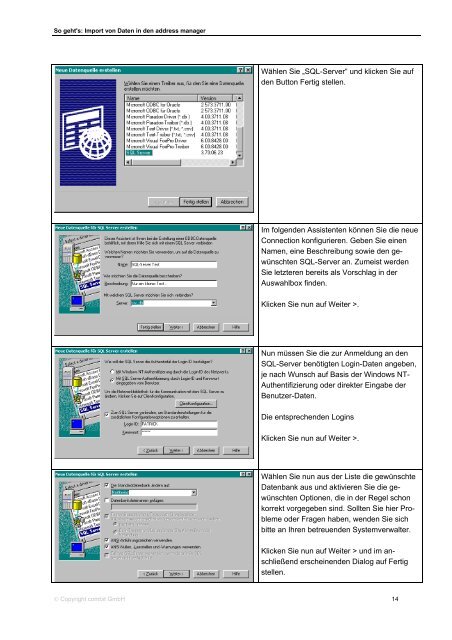 So geht's: Import von Daten in den address manager - combit GmbH