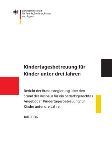 5. Ausbau der Kindertagesbetreuung