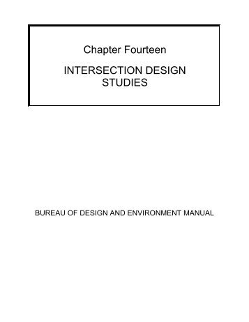 Intersection Design Studies - Illinois Department of Transportation