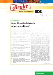 Maut für selbstfahrende Arbeitsmaschinen?