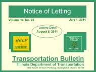 Notice of Letting Bulletin - Illinois Department of Transportation ...