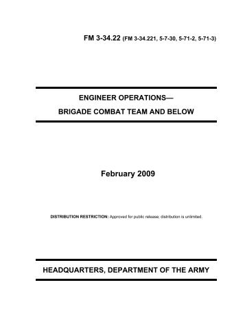 FM 3-34.22 - Army Electronic Publications & Forms - U.S. Army