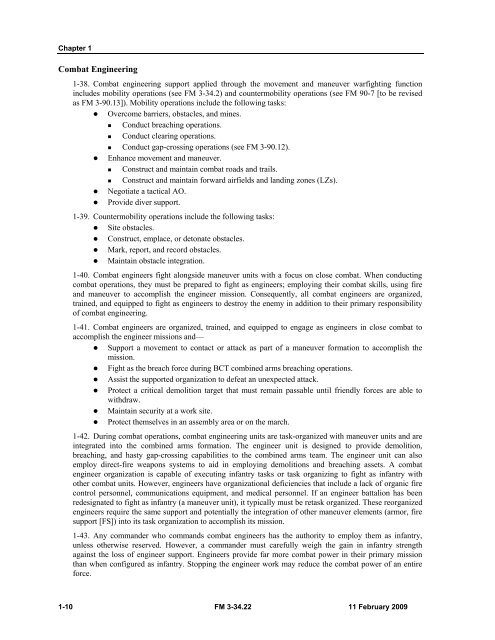 FM 3-34.22 - Army Electronic Publications & Forms - U.S. Army