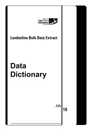 Landonline BDE - Data Dictionary - Land Information New Zealand