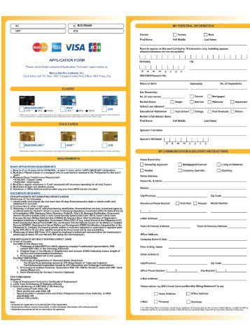 Application Form - BDO