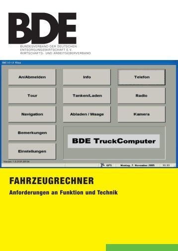 Fahrzeugrechner - BDE