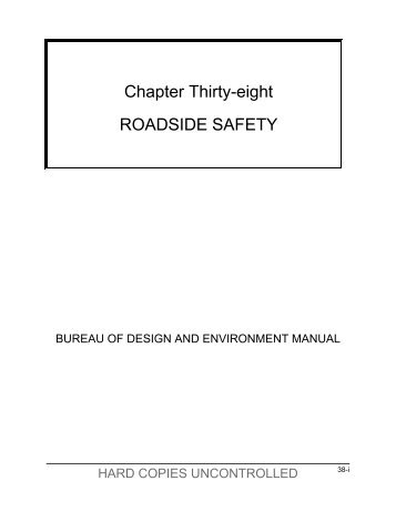 Chapter thirty-eight roadside safety - Illinois Department of ...