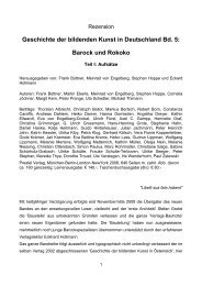 Geschichte der bildenden Kunst in Deutschland Bd. 5: Barock und ...