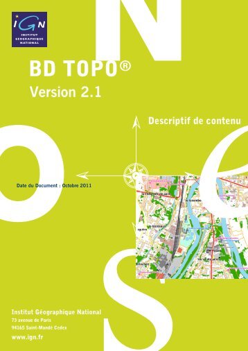 BD TOPO® V2.1 - Descriptif de contenu - IGN